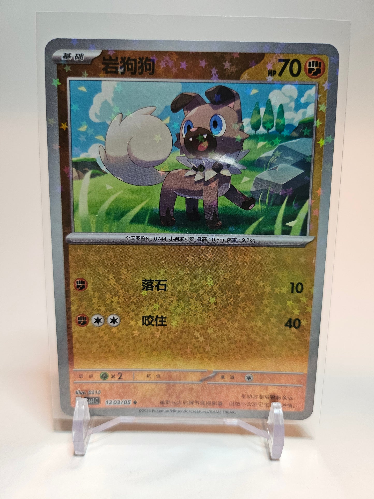 Simplified Chinese Gem Pack Rockruff (Stars) #1203